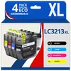 Image de 123CONSOMMABLES - LC3213 LC3211 - Cartouches d'encre Compatible pour Brother LC3213 DCP-J572DW MFC-J - Neuf