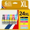 Image de 123CONSOMMABLES - 24XL - Cartouches d'encre Compatible pour Epson Expression Home XP-850 XP-750 XP-9 - Neuf