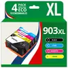 Image de 123CONSOMMABLES - 903 XL - Cartouche compatible avec HP 903 903XL Cartouches d'encre pour HP Officej - Neuf