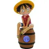 Image de One Piece - Luffy sur un tonneau - Réveil lumineux à LED - 11 pouces