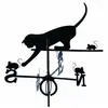 Image de Girouette Chat Et Souris En Fer Forgé Grand Modèle