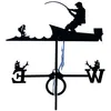 Image de Outils Et Nature - Girouette Pêcheur Sur Son Bateau En Fer Forgé Grand Modèle