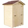 Image de Abri en panneau avec plancher 2.03 m2 bois massif - Habrita - ED 1212.01 -