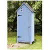Image de Altona - Habrita Foresta - Armoire Cabine De Rangement De 0,41 M2 Bleue Lasuré Avec 3 Étagères - Arm0805w