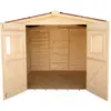 Image de Abri en panneaux 5.60 m² avec plancher - Habrita - ED2424.01 -