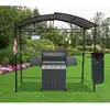 Image de Habrita Foresta - Carport Pour Barbecue À Double Toit En Acier 2,63 X 1,50 X 2,40 M Gris Anthracite - Car2415ac