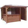 Image de Pool House Blueterm - 3,79 x 3,79 m - Bois Thermochauffé - Toit ACP - Ventelles - Comptoirs