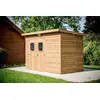 Image de Abri Theora Mono Pente 6,78 m²   Bois Thermochauffé   Plaques Ondulées Bitumées   Sans Plancher