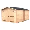 Image de Garage denis madriers douglas 28 mm sans plancher - Habrita - DE3554N -