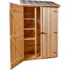 Image de Abri mural 0,70 m² bois massif - Habrita - ED 1206.01 -