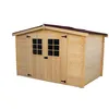 Image de Habrita - Abri De Jardin En Bois Massif 20mm Alpina 3x2 Surface Ext. 5,83m2 - Al3019.02n