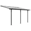 Image de Habrita   Toit Terrasse Aluminium Gris Anthracite 15,38 M²   Panneaux Polycarbonate 6 Mm Anti-uv   Structure Robuste Et Durable   Installation Facile