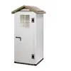 Image de Abri mural résine 0,93 m2 beige/marron - Habrita - EVO 80 -