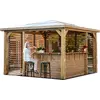 Image de Pool house blueterm 12,32m² bois thermo chauffé + comptoirs - Habrita - THB3535.CCVV -