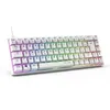Image de Clavier Gamer - KEYZ TITAN - Mécanique (Switch Rouge) - Filaire - RGB - Blanc - Neuf