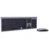 Image de Ensemble clavier et souris sans fil BLUESTORK Pack GRAPHEME AZERTY ultra-fin aluminium brossé Argent/Noir - Neuf