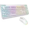 Image de Kit de jeu sans fil   THE G-LAB   Combinaison TUNGSTEN EX   Clavier + Souris   32 macros configurables   BLANC
