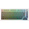 Image de Clavier mécanique THE G-LAB Keyz Elite 300 RGB TKL 75% triple mode sans fil 2,4 GHz Bluetooth filaire Gris/Blanc - Neuf