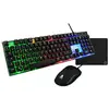 Image de Pack gaming 4-en-1 THE G-LAB COMBO NEON clavier souris tapis casque Noir - Neuf