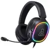Image de Casque gaming filaire THE G-LAB KORP MERCURY RGB micro rétractable noir - Neuf