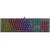 Image de Clavier mécanique gaming THE G-LAB KEYZ Radium (FR) filaire 100% Switches rouges linéaires Rétroéclairage arc-en-ciel 20 modes Noir - Neuf
