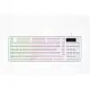 Image de Clavier Gamer Membrane THE G-LAB KEYZ CAESIUM EX Filaire 100% Blanc RGB Arc-en-ciel Molette - Neuf