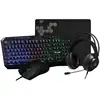 Image de Pack Gamer 4 en 1 - The G-Lab - COMBO NATRIUM - Souris Filaire - Clavier Filaire - Casque Filaire - Tapis de Souris - Neuf