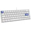 Image de Clavier gaming mécanique THE G-LAB KEYZ HYDROGEN 60% filaire Blanc et bleu touches - Neuf