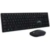 Image de Pack clavier et souris sans fil BLUESTORK AZERTY silencieux ultra fin Noir, récepteur 2,4 GHz 2-en-1 USB/USB-C, souris DPI jusqu'à 1600 - Neuf
