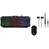 Image de The G-Lab Combo Helium, Cable, USB, Membrane Switch, AZERTY, RGB LED, Black