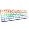 Image de Tastatura Gaming The G-Lab Mercury, mecanica, alb, AZERTY