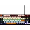 Image de The G-Lab Keyz Mercury Colors Clavier mécanique TKL 87 touches Orange Blanc Et