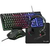 Image de The G-Lab Combo Sulfur clavier Souris incluse Gaming USB AZERTY Français Noir - Neuf