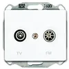 Image de Siemens Delta Iris Prise Tv Fm Blanc Sie266740