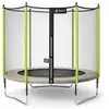 Image de KANGUI Trampoline de jardin 305 cm + filet de sécurité JUMPI Taupe/Vert 300. Trampoline certifié par le CRITT sport & loisirs - Neuf