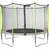 Image de KANGUI Trampoline de jardin 365 cm + filet de sécurité JUMPI Taupe/Vert 360. Trampoline par le CRITT sport & loisirs