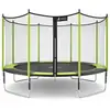 Image de KANGUI Trampoline de jardin 426 cm + filet de sécurité JUMPI Vert/Noir 430 - Neuf