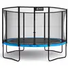 Image de KANGUI Trampoline de jardin rond 430 cm + filet de sécurité - PUNCHI Bleu 430 - Neuf