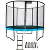 Image de KANGUI Trampoline de jardin rond 305 cm + filet de sécurité + échelle + kit ancrage - PUNCHI Bleu 300