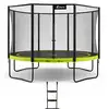 Image de KANGUI Trampoline de jardin 365 cm + filet de sécurité + échelle - PUNCHI Vert 360 - Neuf