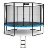Image de KANGUI Trampoline de jardin 365 cm + filet de sécurité + échelle - PUNCHI Bleu 360 - Neuf