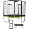 Image de KANGUI Trampoline de jardin rond 305 cm + filet de sécurité + échelle + bâche de protection | PUNCHI Vert 300
