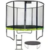 Image de Kangui - Trampoline De Jardin Rond 305 Cm + Filet De Sécurité + Échelle + Bâche De Protection Punchi Vert 300