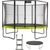 Image de Kangui - Trampoline De Jardin 365 Cm + Filet De Sécurité + Échelle + Bâche De Protection Punchi Vert 360