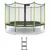 Image de KANGUI Trampoline de jardin 365 cm + filet de sécurité + échelle JUMPI Vert/Noir 360 - Neuf