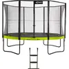 Image de KANGUI Trampoline de jardin rond 430 cm + filet de sécurité + échelle | PUNCHI Vert 430