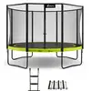 Image de KANGUI Trampoline de jardin rond 430 cm + filet de sécurité + échelle + kit ancrage - PUNCHI Vert 430 - Neuf