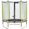 Image de KANGUI Trampoline de jardin 244 cm + filet de sécurité JUMPI Taupe/Vert 250
