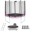 Image de Trampoline Rond 250 Cm   Charge Max 120 Kg   Filet De Sécurité 1,80 M   Échelle Et Bâche Incluses   Kit D'Ancrage Pour Stabilité   Kangui