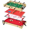Image de KANGUI Table multi jeux 4 en 1 - Babyfoot barres télescopiques - Billard - Ping Pong - Hockey - Neuf